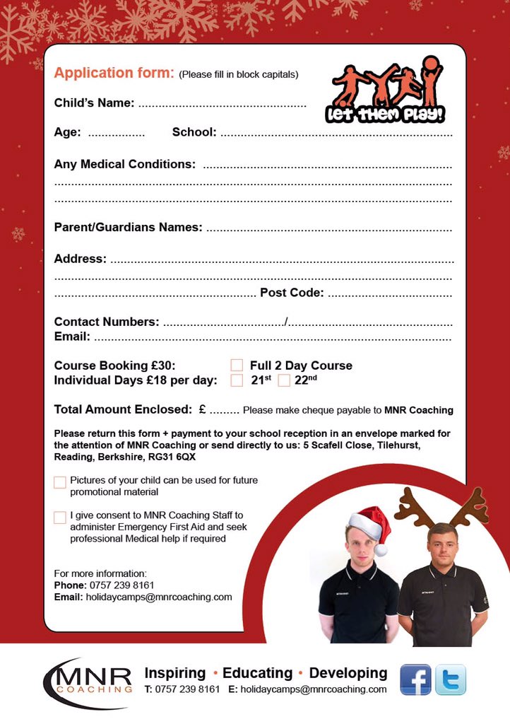 Spaces remaining for our Holiday course held on 21st &amp; 22nd Dec at Winchcombe School, Newbury <a href="/NewburyMums/">Newbury Mums</a>