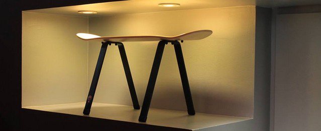 viacomit's tweet photo. Skateboard Furniture by Papa Josette https://t.co/jvRA3DAiw2 #skate #skateboarding #fourniture @papajosette https://t.co/a80K2Q74it