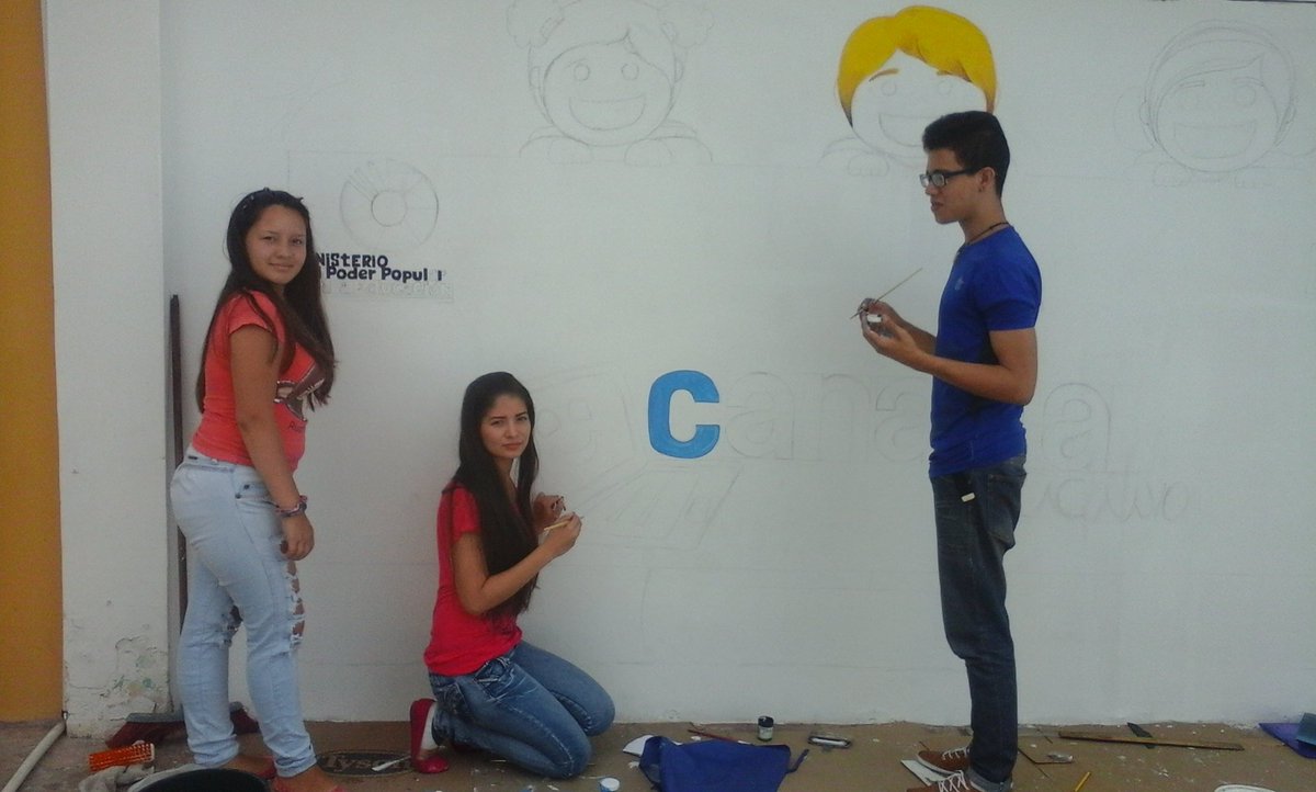 Mural CBIT dr Leonardo Ruiz Pineda.  Colaboración estudiantes ETR Juan Antonio Roman Valecillos