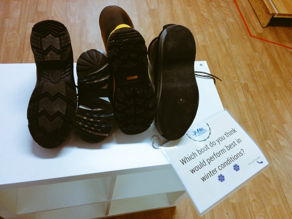 ChristianeJunod's tweet photo. Test your winter boots in WinterLab today and tmrw! Sign up here https://t.co/ZAqeeP0Gc1 #PreventFalls2015 @TRI_UHN https://t.co/0K29PHb4sE