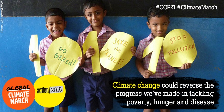 ClimateReality's tweet photo. A strong climate deal at #COP21 is vital for the world’s most vulnerable https://t.co/kcMDJhpLqp #ClimateMarch https://t.co/88bboK9KRS