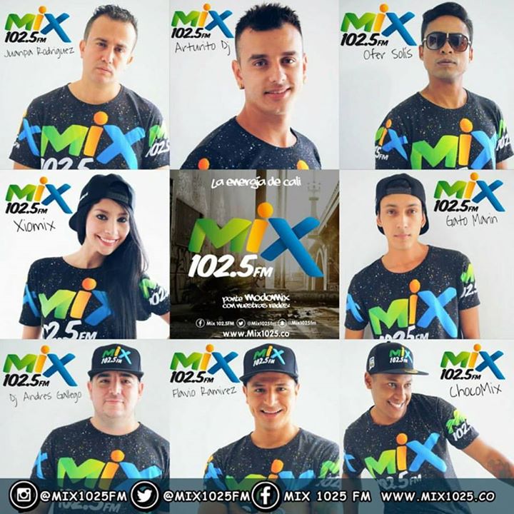 mix1015fmcali's tweet photo. Este es el #TeamMix que se encarga que tus dias los vivas en #ModoMix1025 COMANDANDO en tus oidos https://t.co/n7Me1uKqXP
