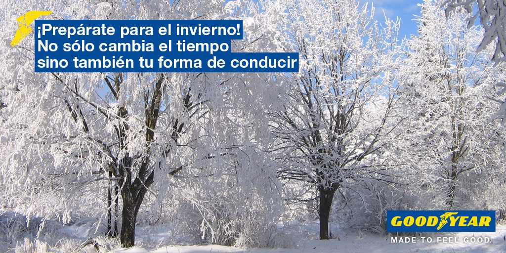 Goodyear_Es's tweet photo. ¡Prepárate para el invierno! No sólo cambia el tiempo, sino también tu forma de conducir. https://t.co/iIxJ63yDML