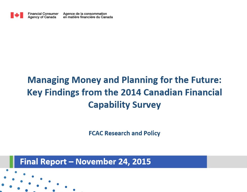 FCACan's tweet photo. Key findings from the 2014 Canadian Financial Capability Survey: https://t.co/pCT9aaCWgr #FinLit2015 #FLM2015 https://t.co/lhQk0FmRI9
