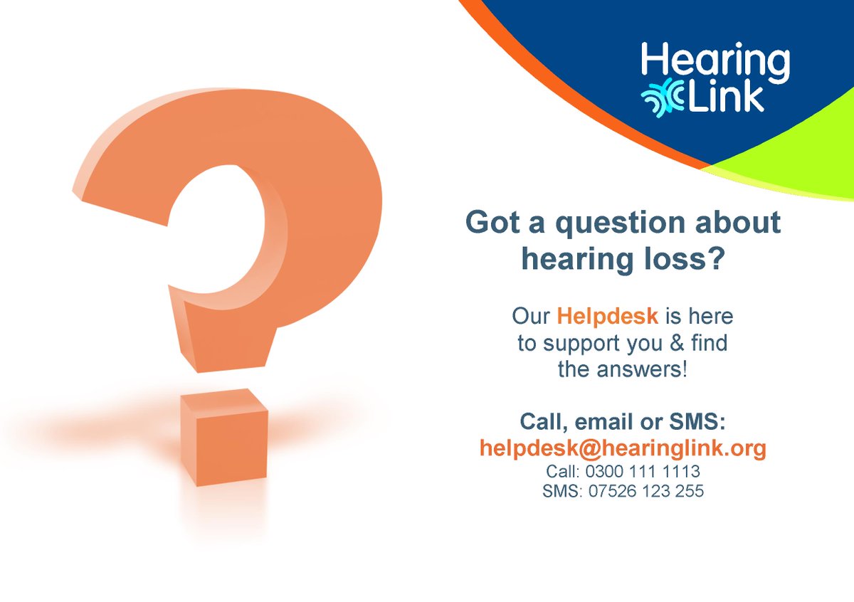 HearingLink's tweet photo. Looking for information about #assistiveequipment? Ask our Helpdesk! Email helpdesk@hearinglink.org https://t.co/9N0hRzzXST