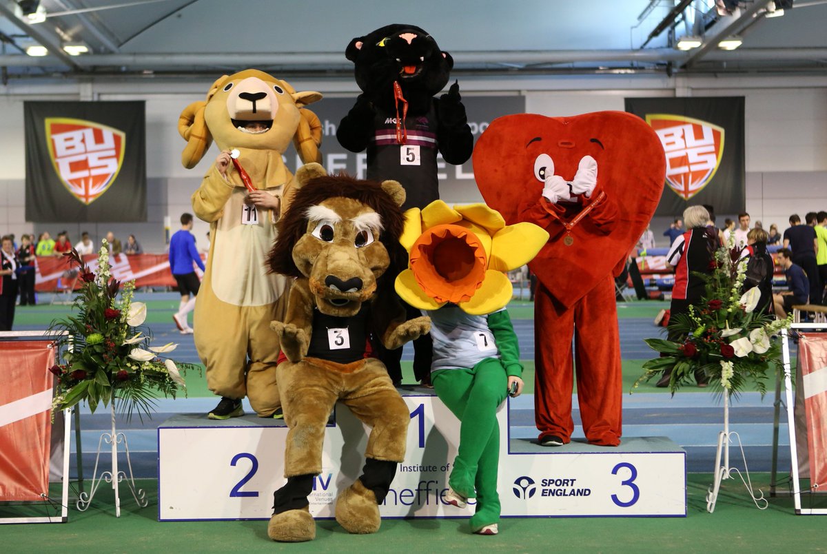 #BUCSMascotrace returns at #BUCSnationals 2016 in aid of <a href="/BUCSsport/">BUCS</a> charity Marie Curie! See bucs.co/Lion