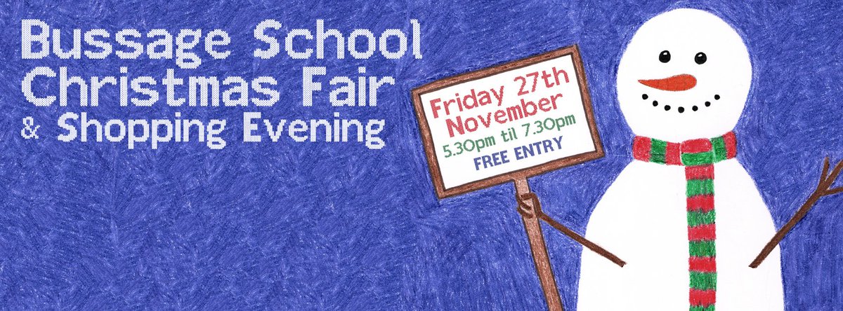 BussagePTA's tweet photo. Its our Christmas Fair on Friday between 5:30-7:30pm :D Please come along &amp; join in the fun if you can! https://t.co/n0DKvt2NMa