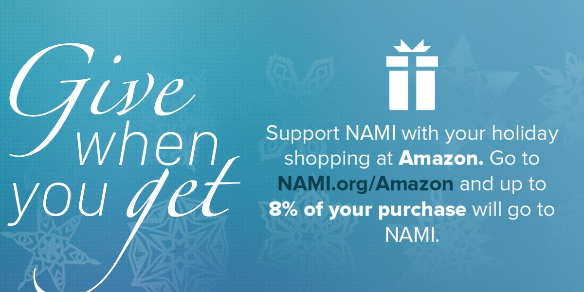 Are you shopping online for the #holidays? Support NAMI when you shop at nami.org/amazon #holidayshopping