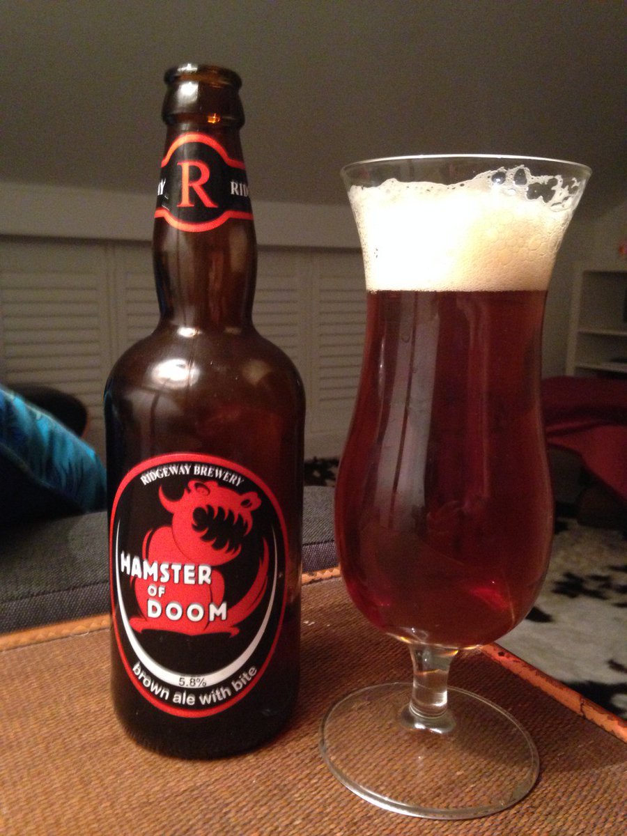 ukhomebrew12's tweet photo. Review of @RidgewayBrewery #Hamster of #Doom #BrownAle at our fun #beer blog https://t.co/HWC1OIdeK4 https://t.co/1Uk7l9U0eq