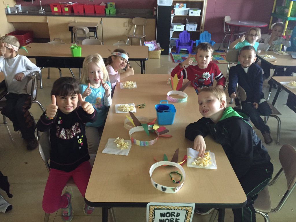 LESmisscrane's tweet photo. Today was a fun filled  day in miss crane's class! We made hats, bracelets, popcorn and even made homemade butter! https://t.co/VVeqUXQDwP