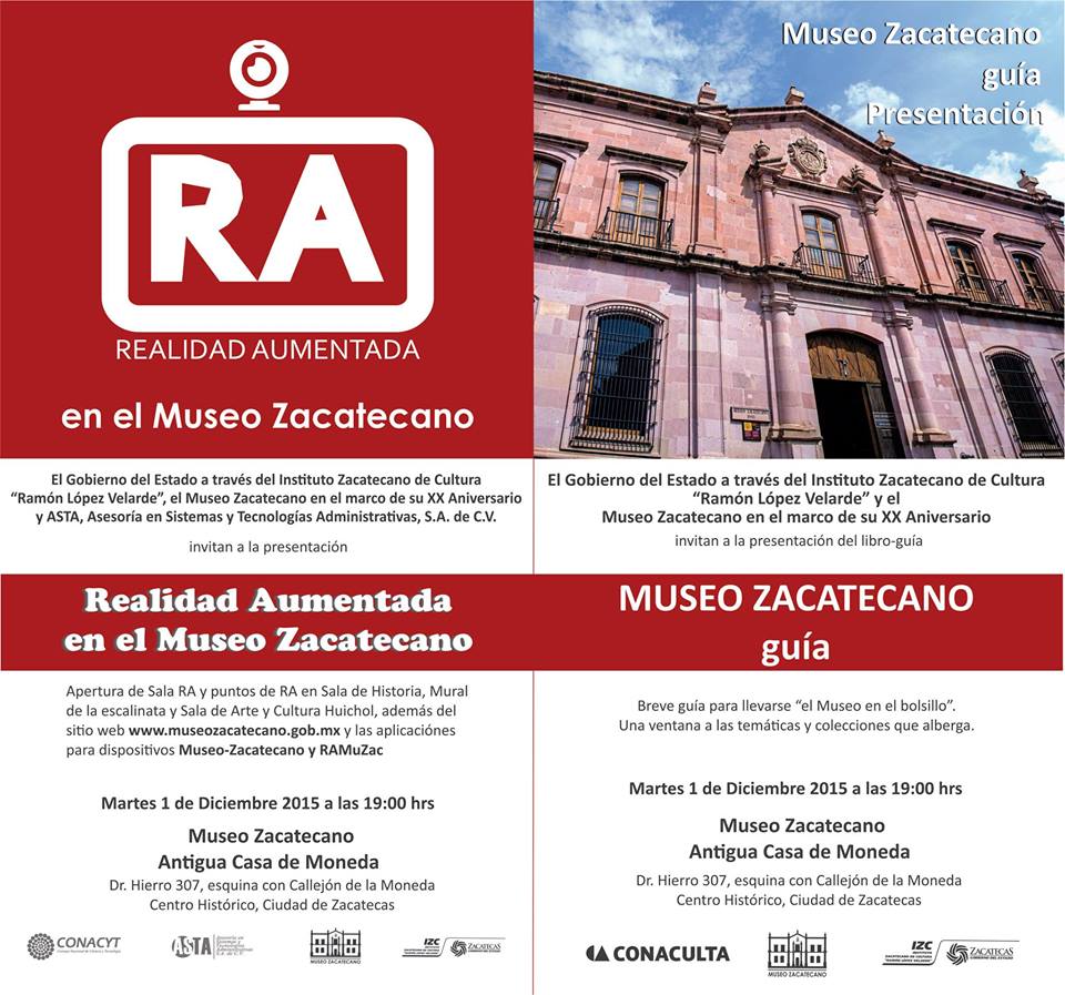 ParnasoCultura's tweet photo. #quenosetepase este 1 de Diciembre las actividades que llevará a cabo el @MuseoZacatecano #Entérate https://t.co/3jKF7jxXTR