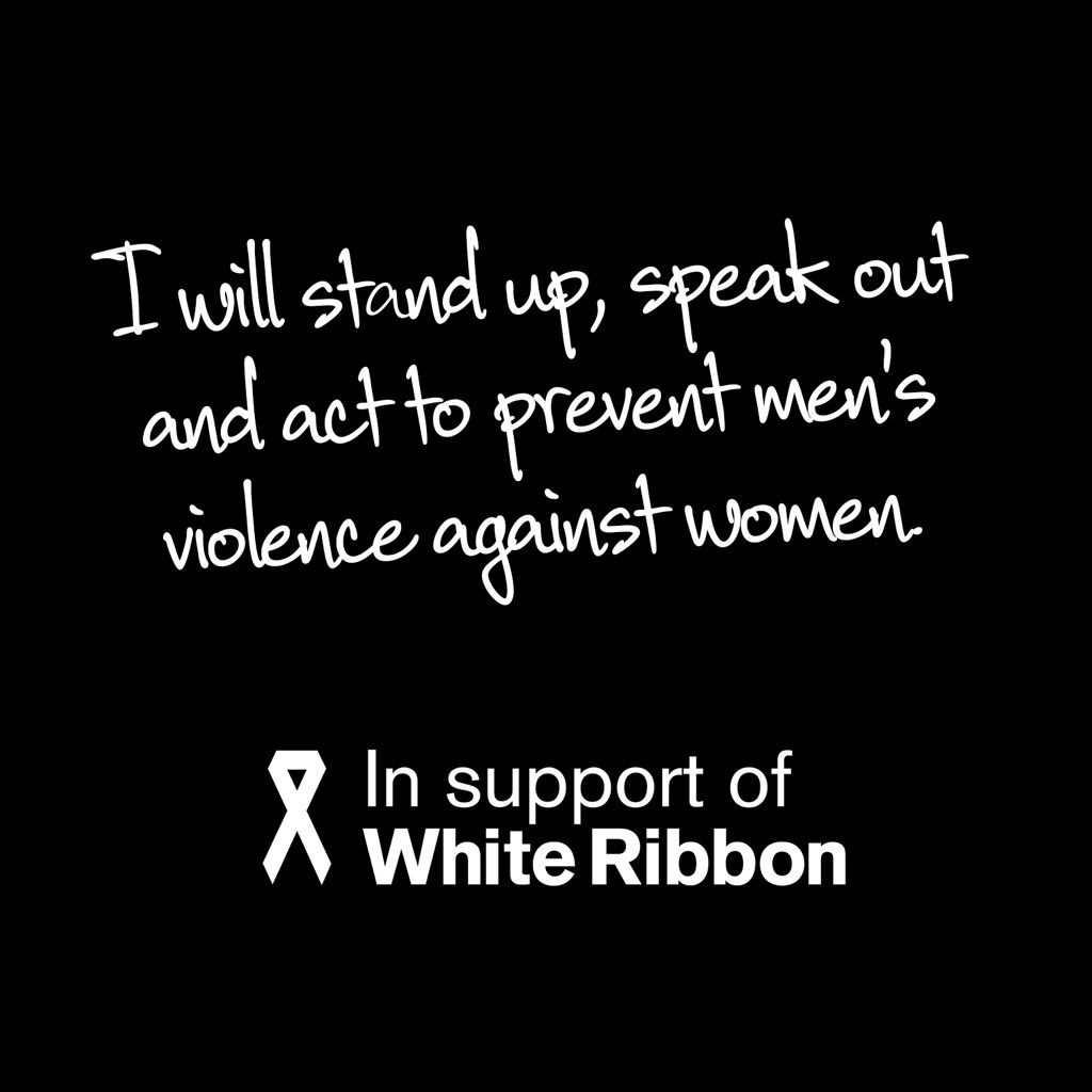 The answer to ending violence against women lies with all of us men leading by example #WhiteRibbonDay