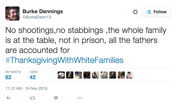 KFCBarstool's tweet photo. Couple fatalities handed out on this dude trying to do #ThanksgivingWithWhiteFamilies. Especially the cats milk one https://t.co/2TchNtVdtL