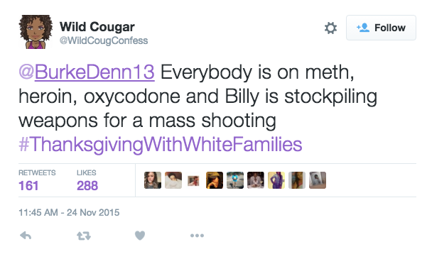 KFCBarstool's tweet photo. Couple fatalities handed out on this dude trying to do #ThanksgivingWithWhiteFamilies. Especially the cats milk one https://t.co/2TchNtVdtL