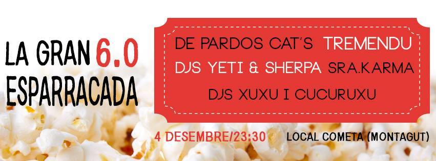 Depardoscats's tweet photo. el proper 4 de Desembre estarem a la gran Esparracada!!! Yupi! https://t.co/7HZ52gz46r