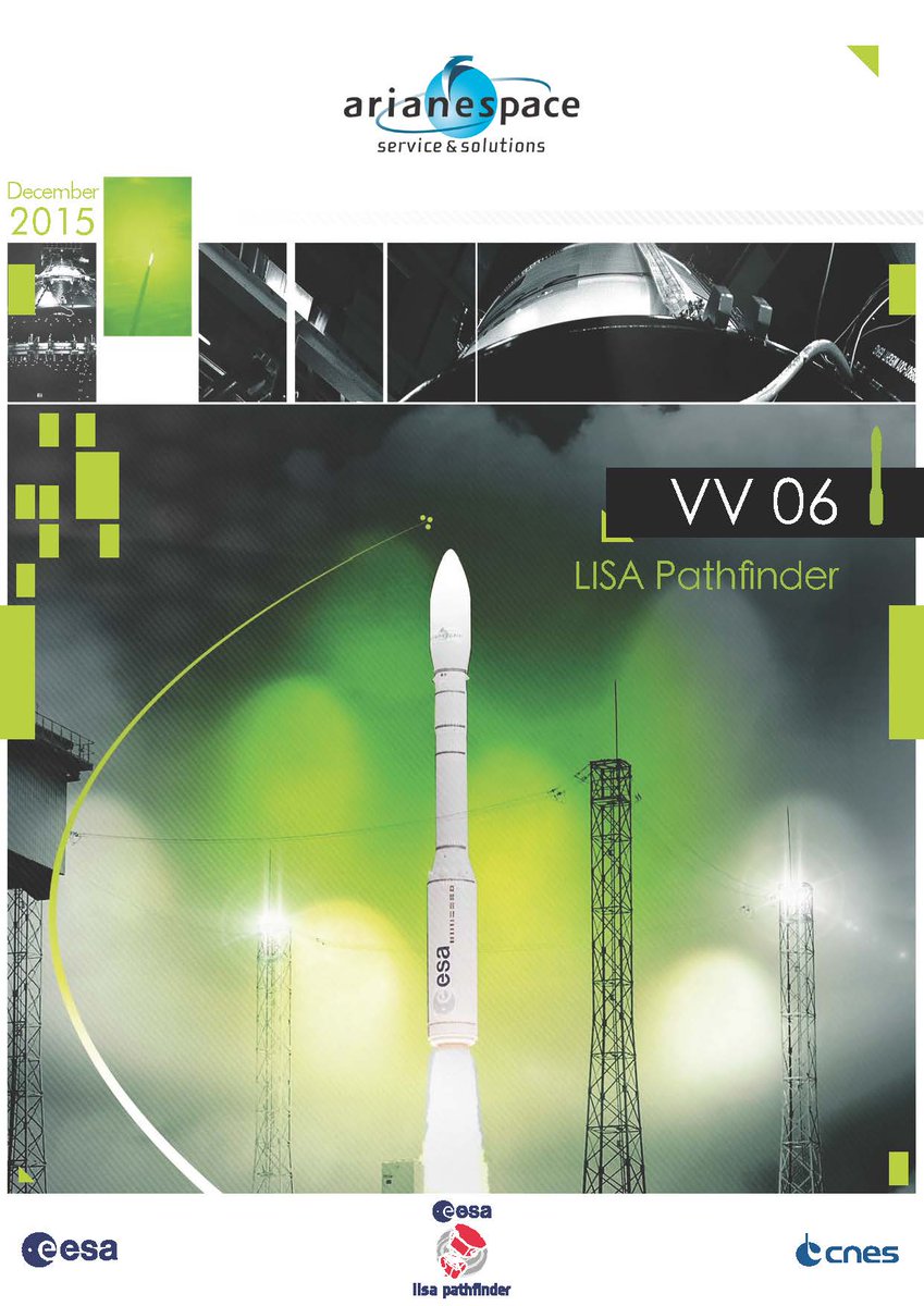 Arianespace's tweet photo. Download the launch kit for our upcoming #Vega Flight #VV06 with LISA Pathfinder https://t.co/fa3e83pA4S @esa https://t.co/wa4aj2lI2W