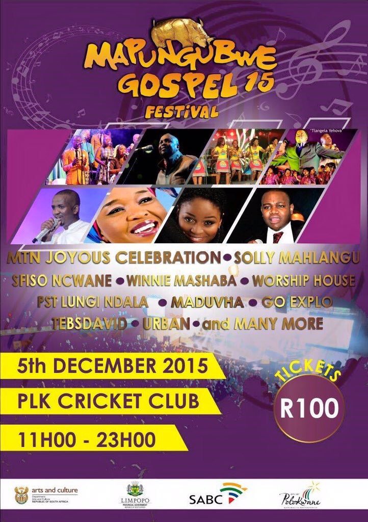 DrWinnieMashaba's tweet photo. The earlier you book your tickets the better!! We are very ready for Polokwane Cricket club 🙌🙌 @MapungubweFest https://t.co/TjPWgNgoLC