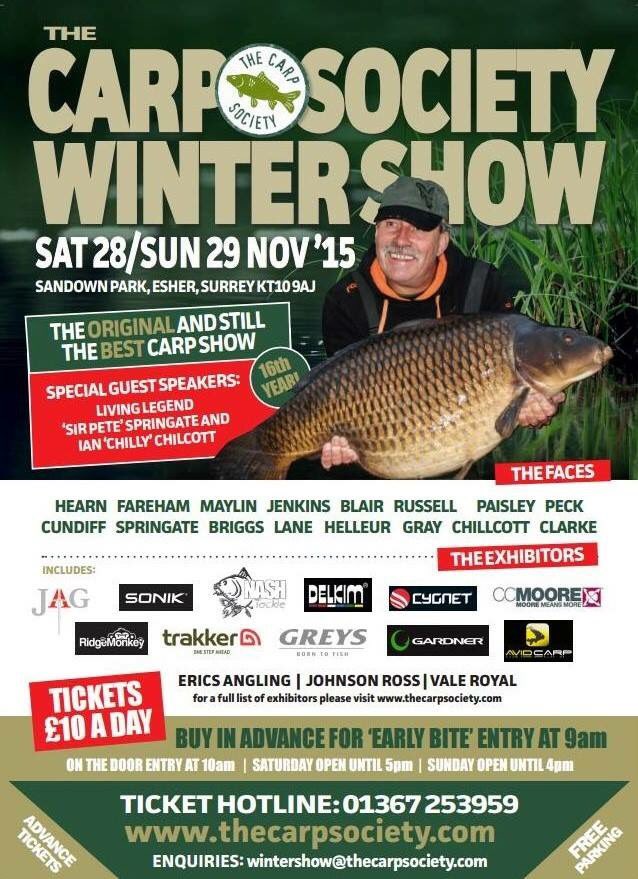 We are at the carp society winter show this weekend!!!!