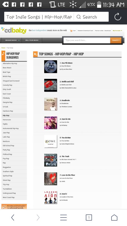 Cd Baby Charts