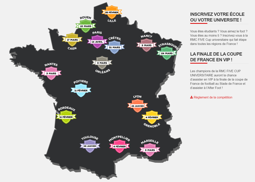 FFSportU's tweet photo. La RMC Five Cup Universitaire est lancée! Inscrivez-vous ;-) https://t.co/VFV7hEdeRu https://t.co/5oYdxFJjf0