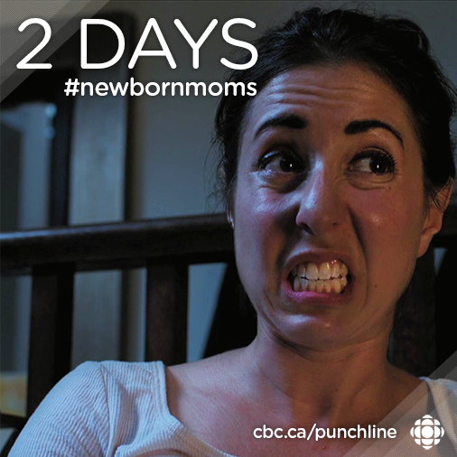 CBCComedy's tweet photo. When you’ve changed 10 diapers today but haven’t changed your shirt this week. Watch #NewbornMoms Nov. 26. #momlife https://t.co/cqVS2wxRVW