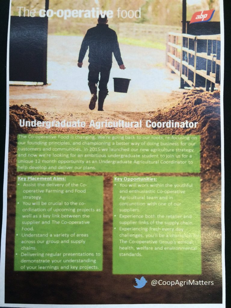 JessicaSimms11's tweet photo. Great day at @HarperAdamsUni Placement &amp; Careers Fair with @CoopAgriMatters &amp; @ABPFuture #placement https://t.co/x1GOcOBUmM