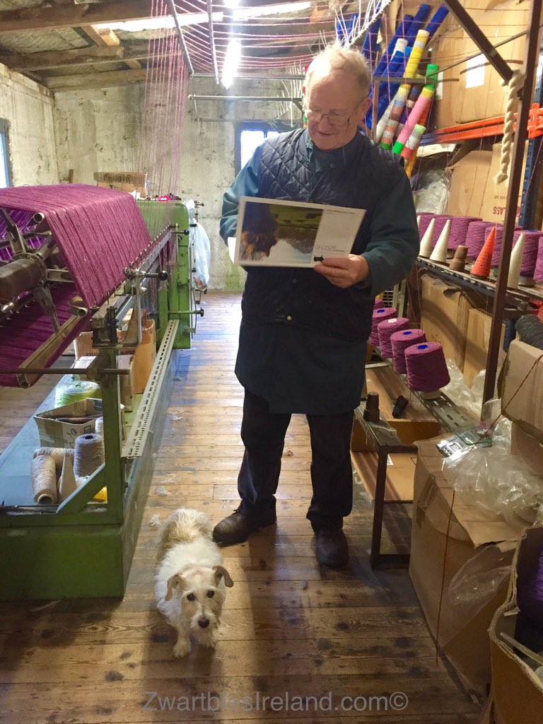 I was at <a href="/cushendale/">Cushendale Woollen</a> today showing Philip &amp; Pip our 2016 calendar.