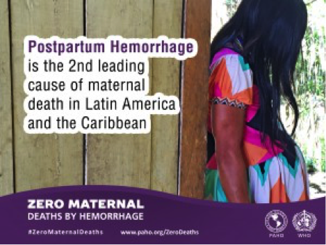 Hemorrhage (bleeding) is the 2nd leading cause of maternal death in the Americas #ZeroMaternalDeaths @pahowho