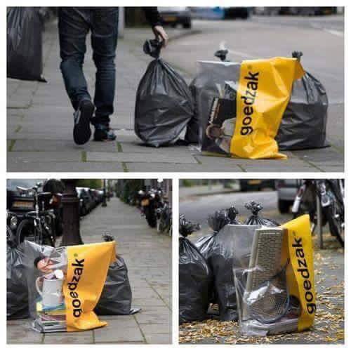 SaeedAlNaji's tweet image. في #هولندا..
أكياس قمامة مكتوب عليها  "كيس جيد" تحتوي على أشياء صالحة للاستخدام لمن يحتاجها👍🏻

#رابطة_أصدقاء_البيئة