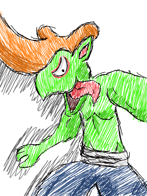 _Sceptile_'s tweet photo. Any Roughraff fans like my art? I really like that little guy! #YokaiArt #yokaiwatch #Roughraff #colors #fanart https://t.co/8uI58FRlh4