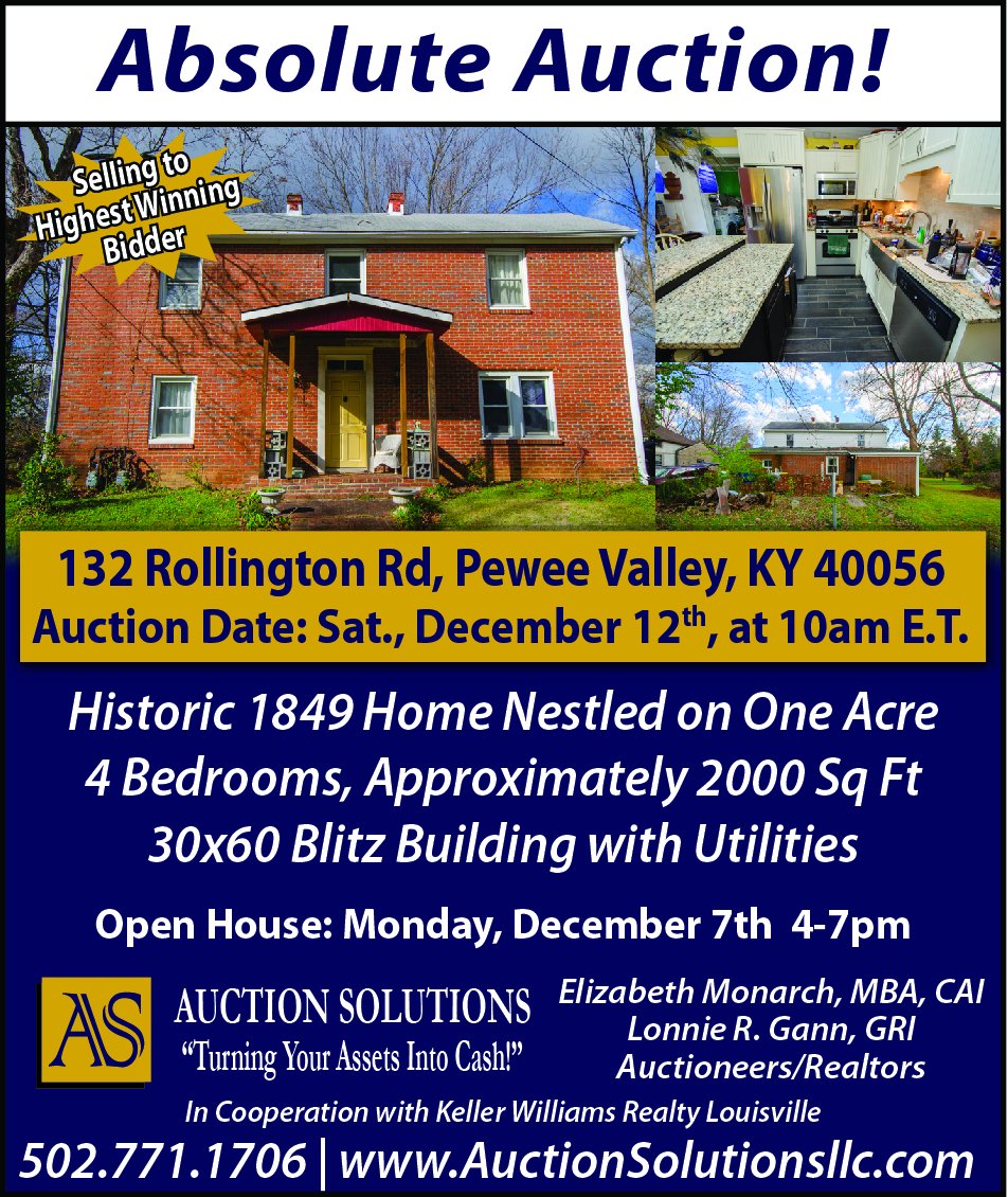 AuctionSolu's tweet photo. Upcoming Auction! More information and photos at: https://t.co/oFvOyYPfKg #auction #realestate #louisvilleky https://t.co/LElw5w1UwY