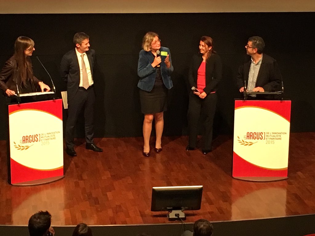 EvenementsARGUS's tweet photo. #argusAMP15 la @groupe_mgen lauréat de la catégorie #NTIC pour le programme #VIVOPTIM https://t.co/LQ1e4QmeRj