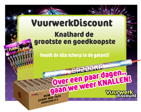 VWDiscount's tweet photo. De webshop gaan binnenkort online! #vuurwerk https://t.co/1T6cW5A0ju