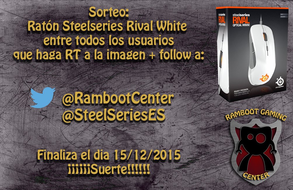 Lo prometido es deuda para celebrar los mas de 1100 seguidores sorteo, condiciones en la imagen <a href="/SteelSeriesES/">SteelSeries España</a>