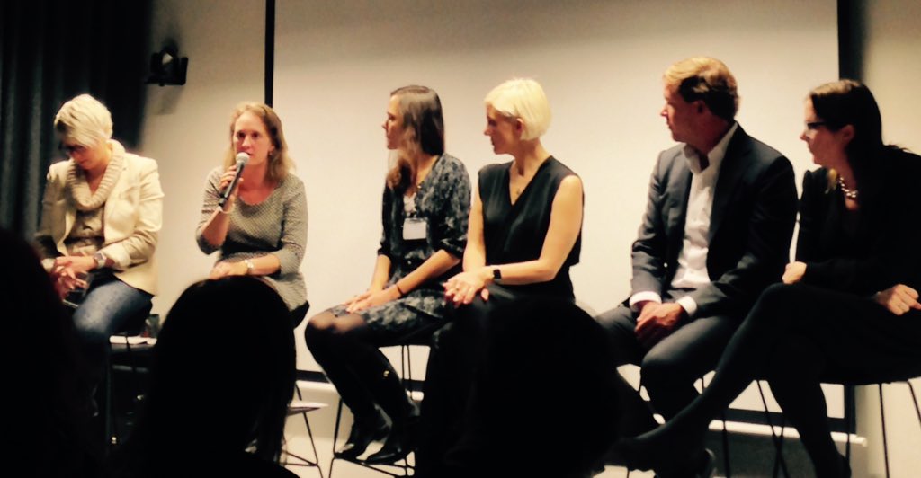 Somehow this makes me feel so proud to be part of @GirlsinTechNL women disrupters. Best panel discussion ever!