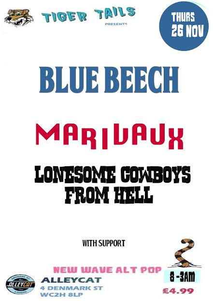 This Thursday we playin' the Alleycat Bar, 4 Denmark Street, Soho at 9pm, we wanna see ya! facebook.com/events/6294127…