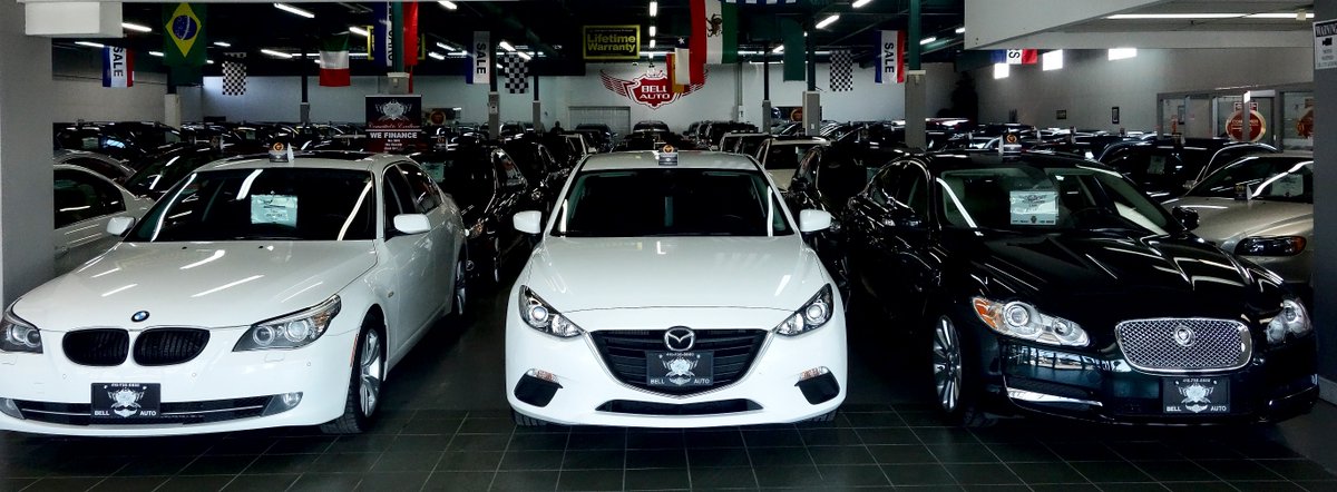 BellAuto1's tweet photo. The Best Used Car Dealership in Toronto. We have a showroom full of cars guaranteeing you'll Love One. #BellAuto https://t.co/7eQ45WYzEc
