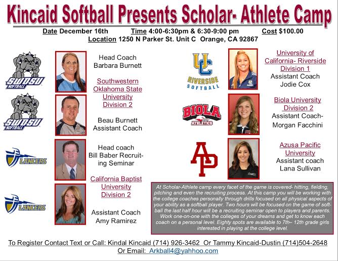 kincaidsoftball's tweet photo. Work with the best December 16th https://t.co/fckBuAsTzQ