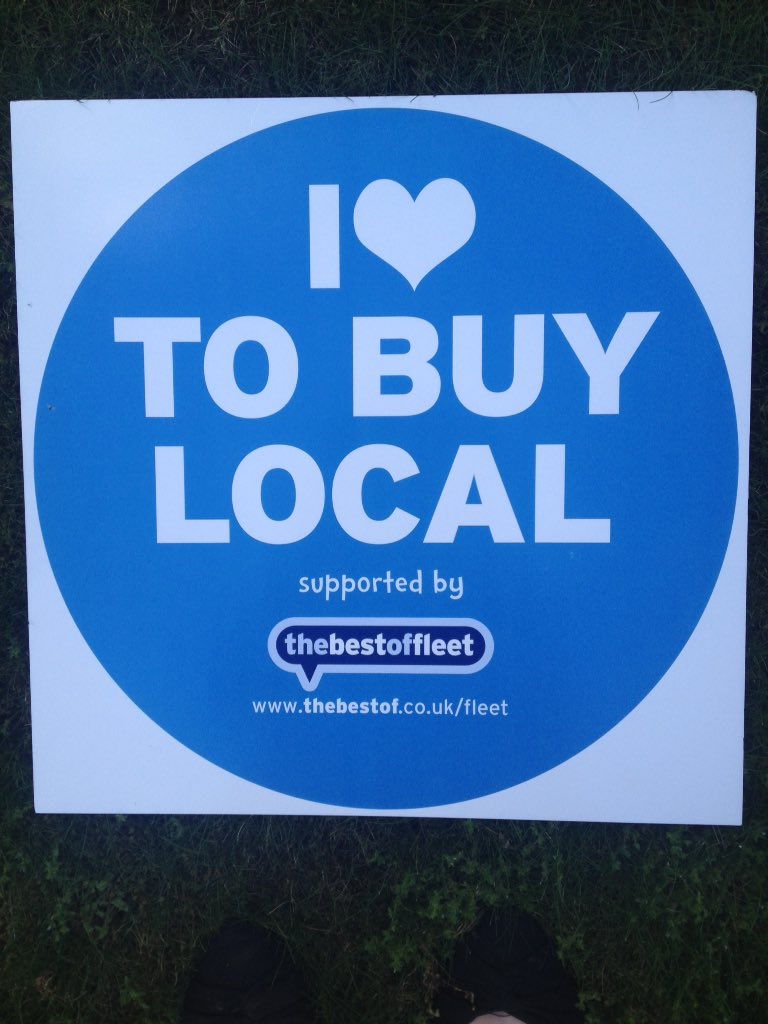 thebestoffleet's tweet image. Had a great day today in Fleet. Lots of support for #BuyLocal. #GUhour