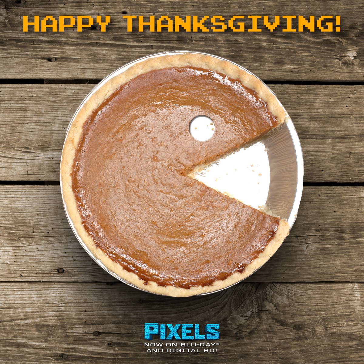 PixelsMovie's tweet image. Celebrate #Thanksgiving with the real classics: 80s video games! Own #PixelsMovie today sonypictur.es/mDMvEl
