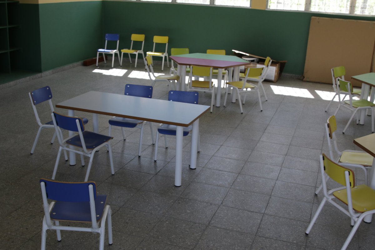 anagarciacarias's tweet photo. El Centro de Educación Básica tiene biblioteca,cancha deportiva,aula tecnológica y talleres de carpintería y costura https://t.co/B5rpVLXROS