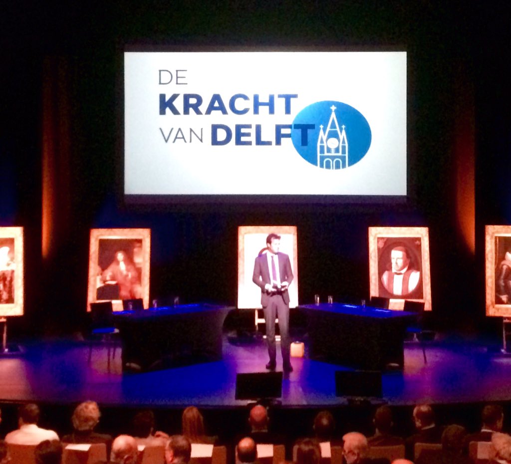 De Kracht van Delft #dkvd netwerk event en verkiezing Delftse Held 2015. <a href="/Octatube/">Octatube</a> is de winnaar. Gefeliciteerd.