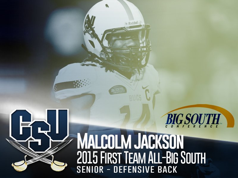 csusports's tweet photo. FIRST TEAM ALL-BIG SOUTH, DB MALCOLM JACKSON... https://t.co/v5BoIP7Iiq
