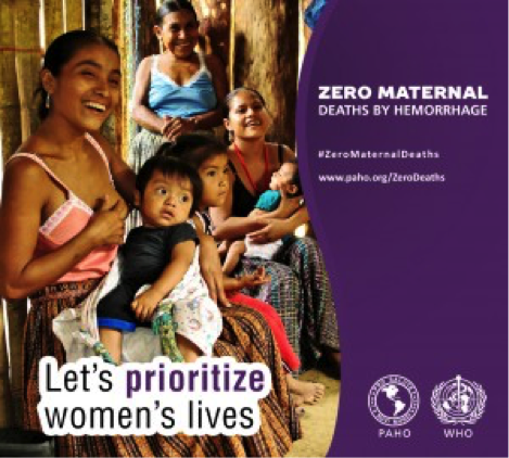 Join me and @pahowho. Together, we can bring maternal deaths from hemorrhage down to 0.  #ZeroMaternalDeaths