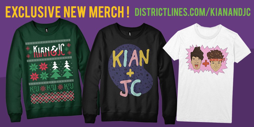 KianAndJc's tweet image. Go check out our official merch &amp;amp; pick  something up just in time for the holidays ☺️ bit.ly/1jipar1 🎉
