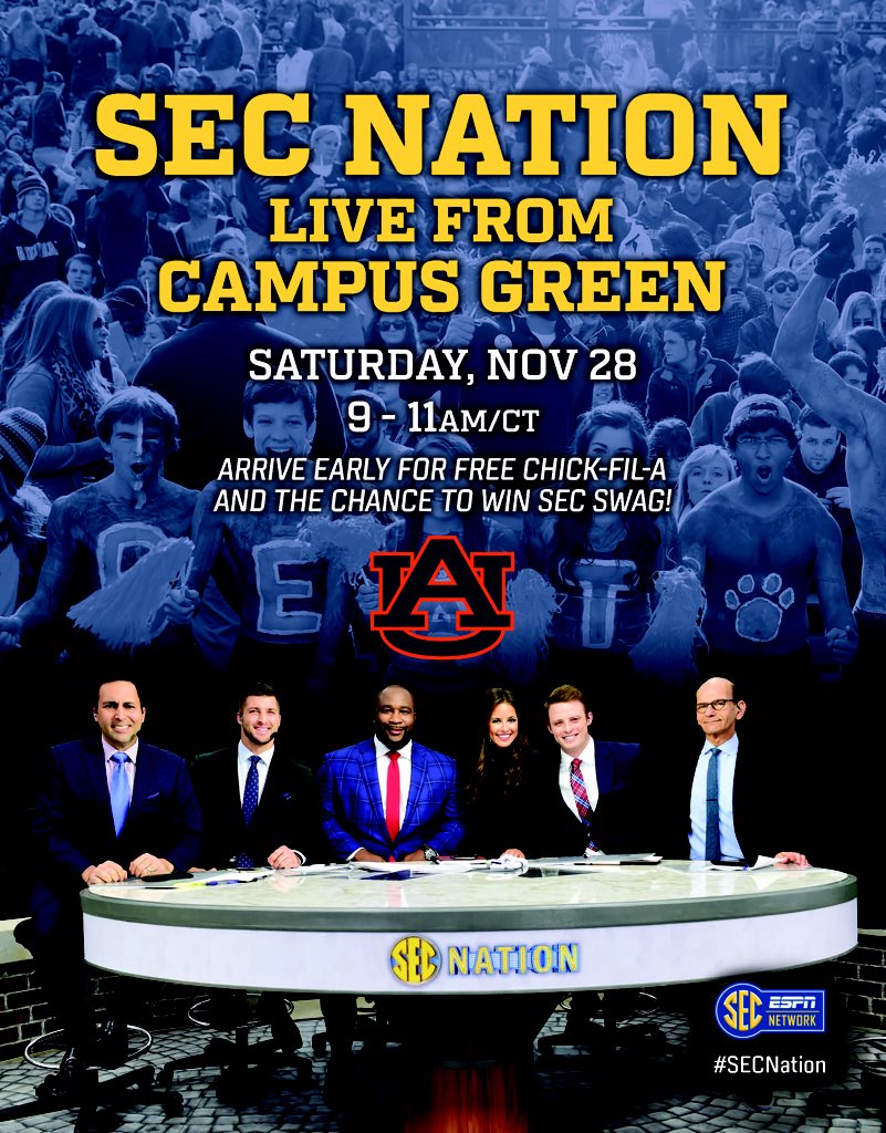 dz_auburn's tweet photo. DZ says War Eagle! 🐯💙 #SECNation https://t.co/1dKK9Be6TY