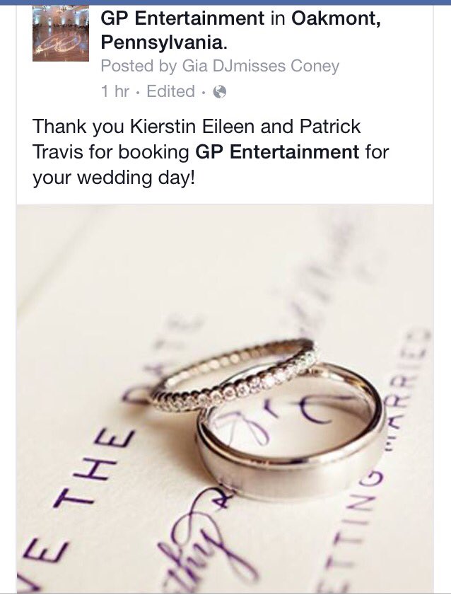DJSavidge's tweet photo. I'm excited! Thank you Kierstin and Travis for booking us for your big day! #gpentertainment #DJ #wedding #love https://t.co/mPzyTNWmYG