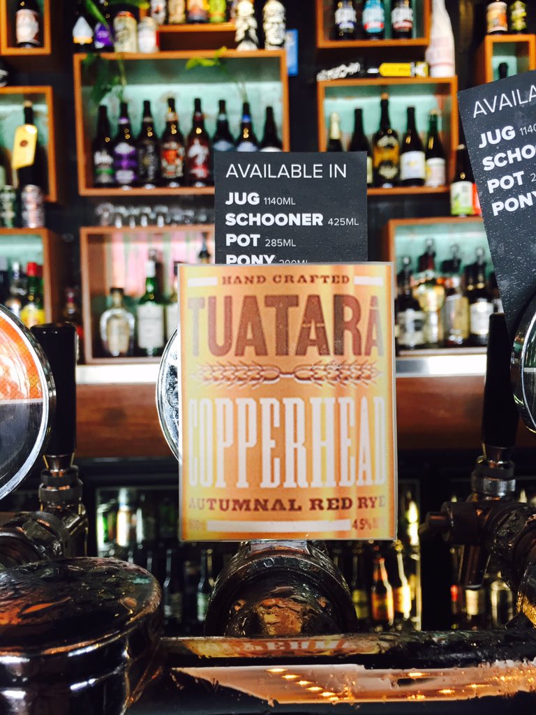 Dranking me a schooner of this guy, hot day here in Brisbane but still perfection @TuataraBrew 🍻 <a href="/brewskibar/">Brewski Bar</a>