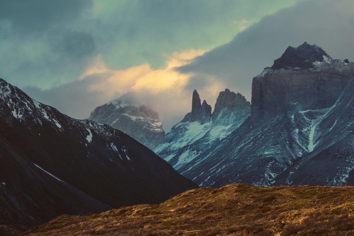 Approaching Torres Del Paine from the south, first clear shot I've had of the towers.