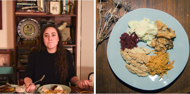 BuzzFeedFood's tweet photo. We taste-tasted a Thanksgiving dinner of the future and it was pretty gross
https://t.co/JgcV1vP0jS https://t.co/G2DVmD19C8